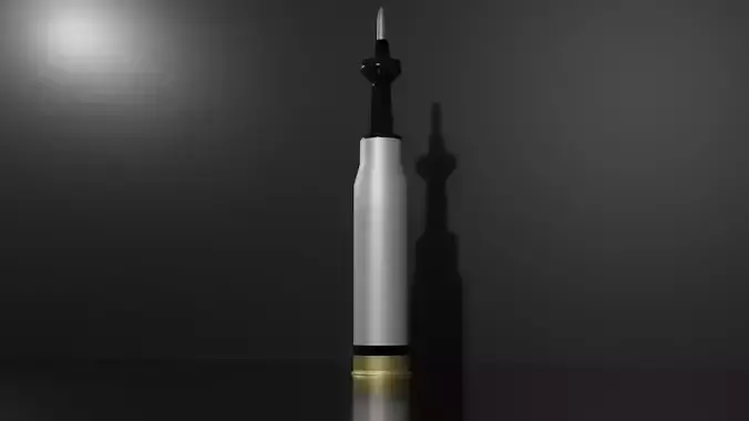 120mm Sabot Round Low-poly 3D model