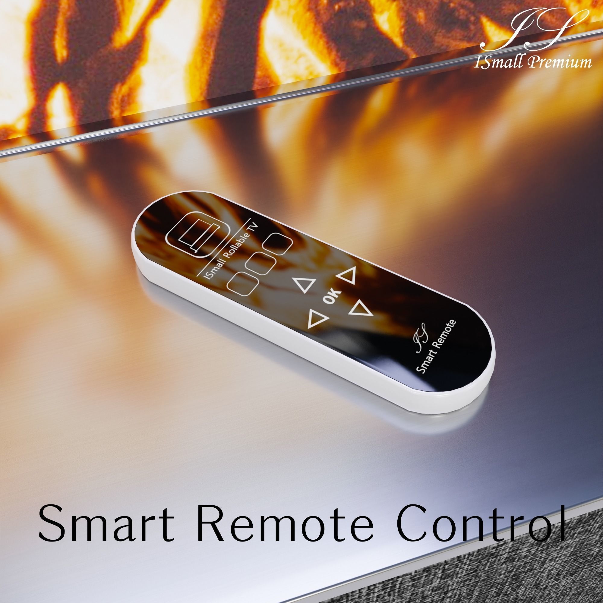 Rollable SIGNATURE TV Remote control Shelf SET Low-poly 3D model_2