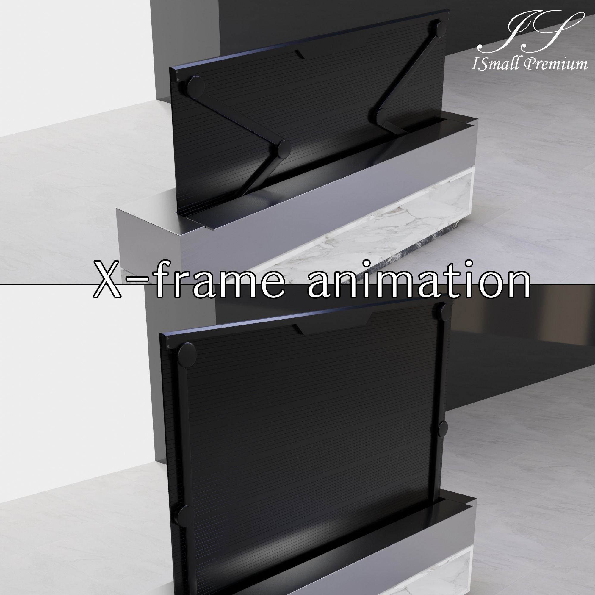 Rollable SIGNATURE TV Remote control Shelf SET Low-poly 3D model_7