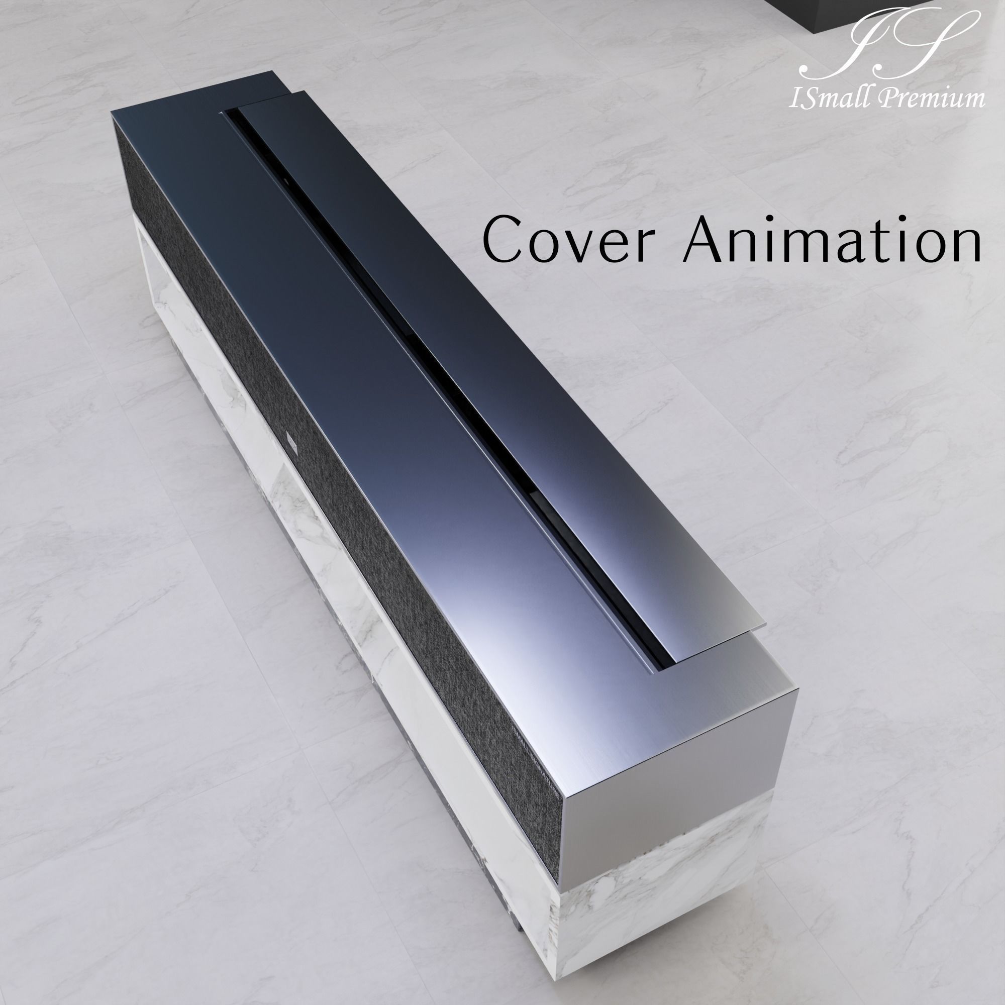 Rollable SIGNATURE TV Remote control Shelf SET Low-poly 3D model_9