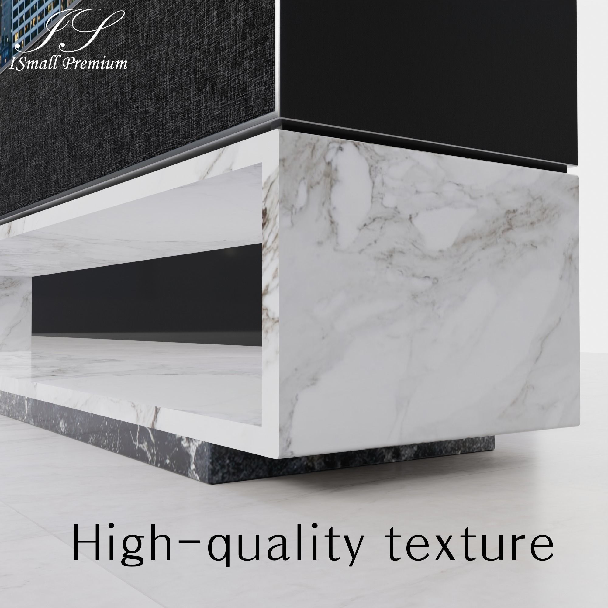 Rollable SIGNATURE TV Remote control Shelf SET Low-poly 3D model_11