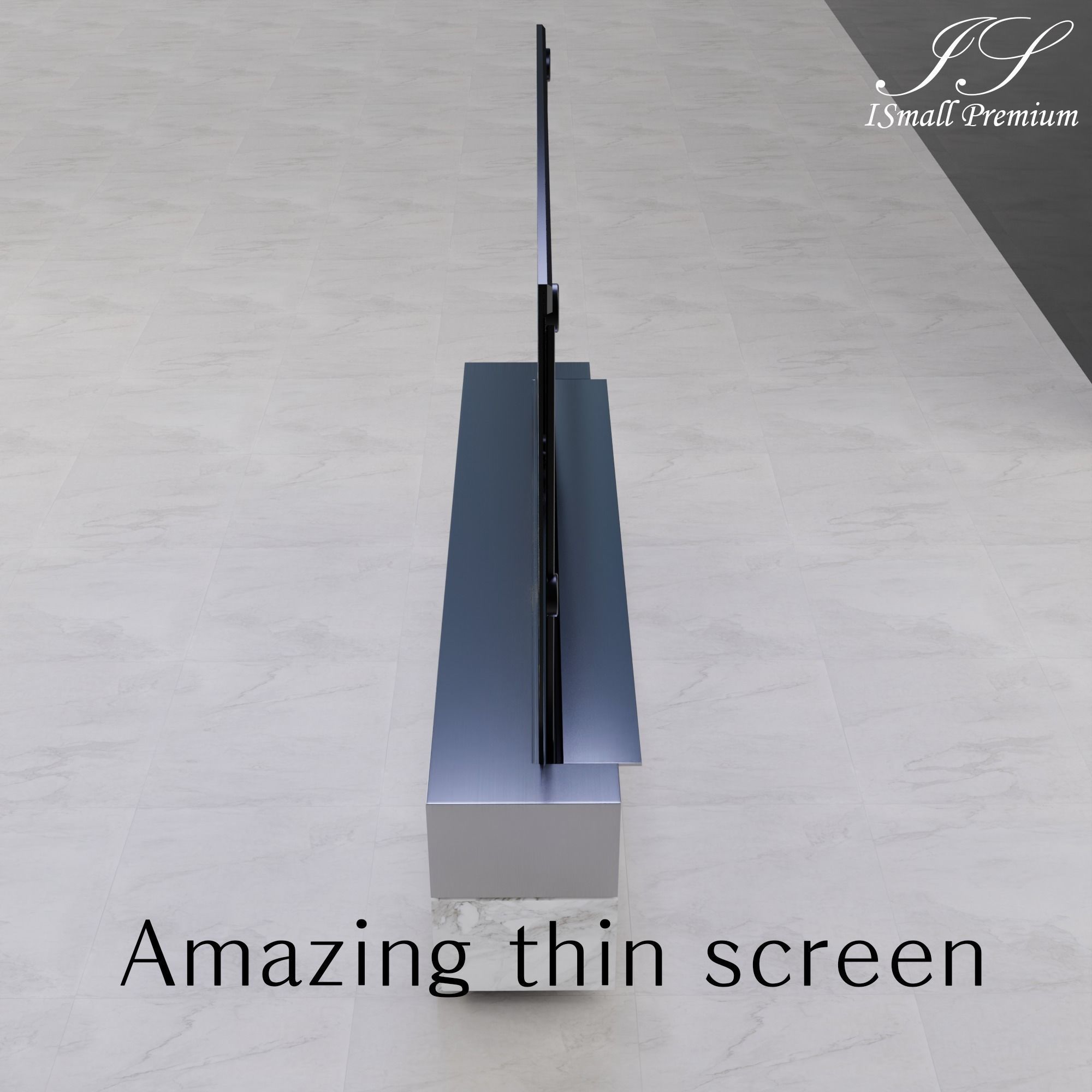 Rollable SIGNATURE TV Remote control Shelf SET Low-poly 3D model_10