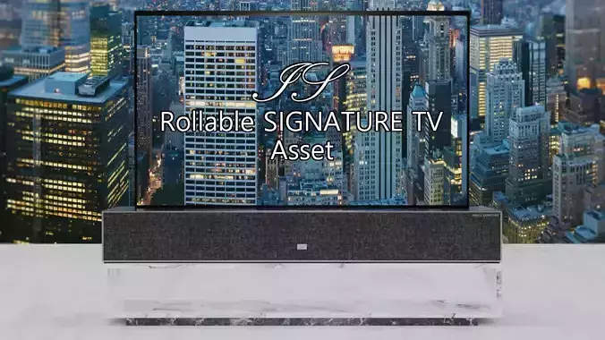 Rollable SIGNATURE TV Remote control Shelf SET