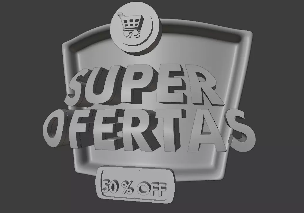 letters for sweeping 3D model_0