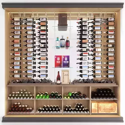 Wine Cabinet 3 3D model