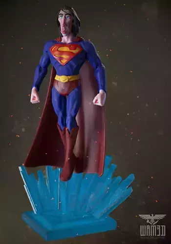 Superman Fan Art Nicolas Cage 3d Printable 3D print model
