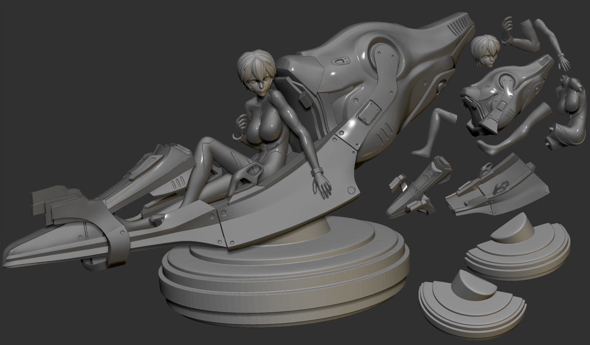 Rei - Evangelion 3D print model_11