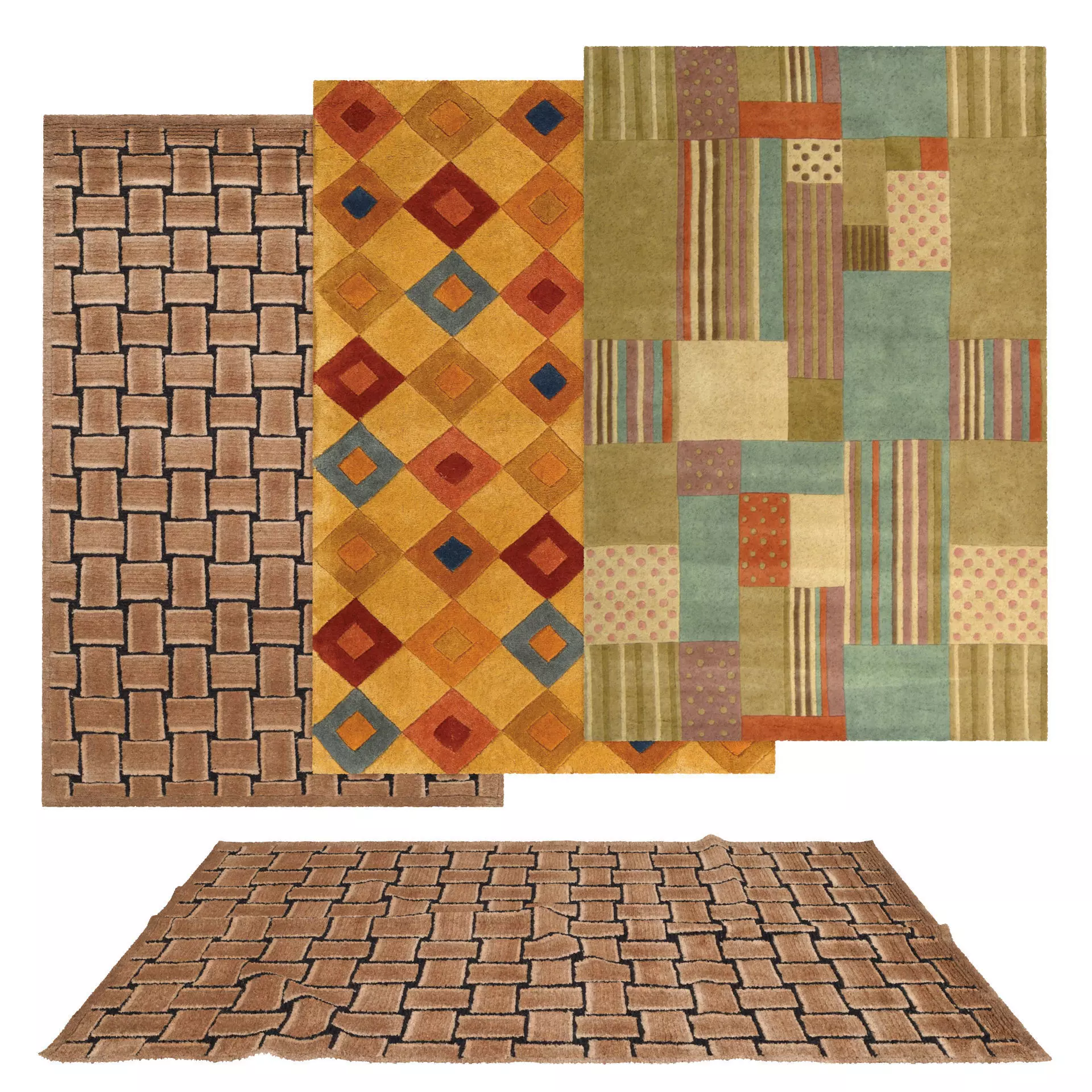 Rugs No 135 Low-poly 3D model_0