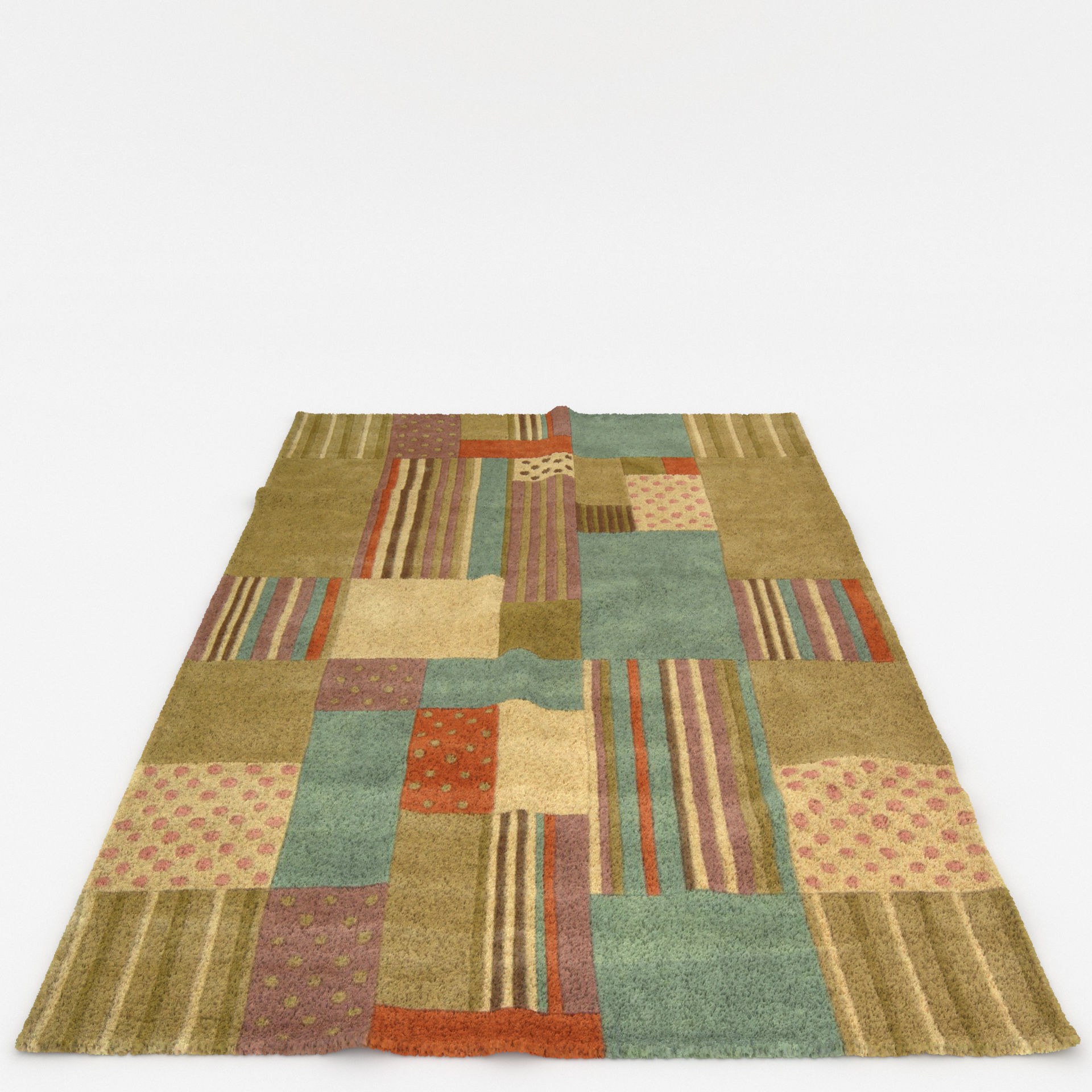 Rugs No 135 Low-poly 3D model_4