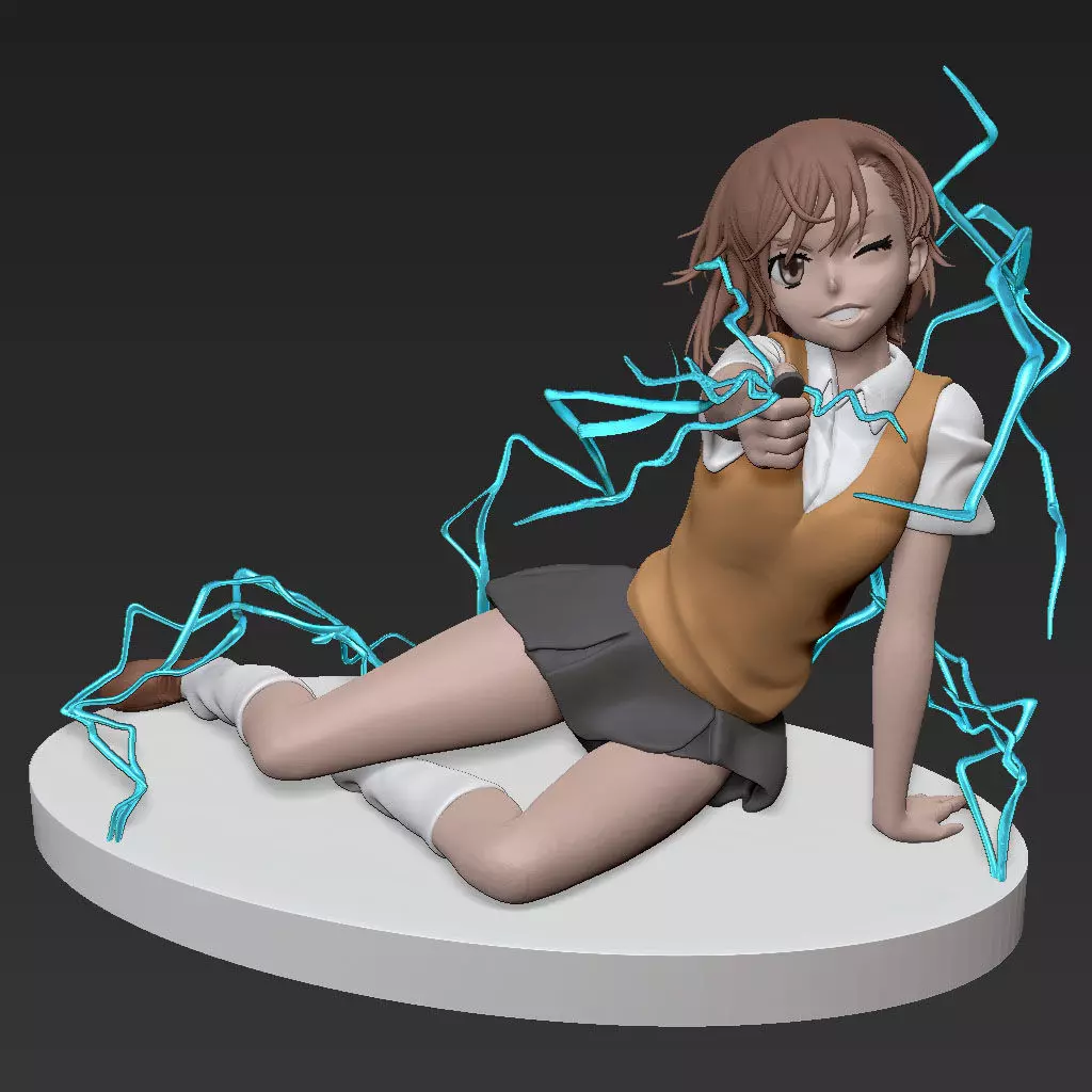 Hotgirl Mikoto Misaka - NSFW - To Aru Majutsu 3D print model_0