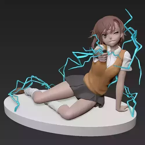 Hotgirl Mikoto Misaka - NSFW - To Aru Majutsu 3D print model