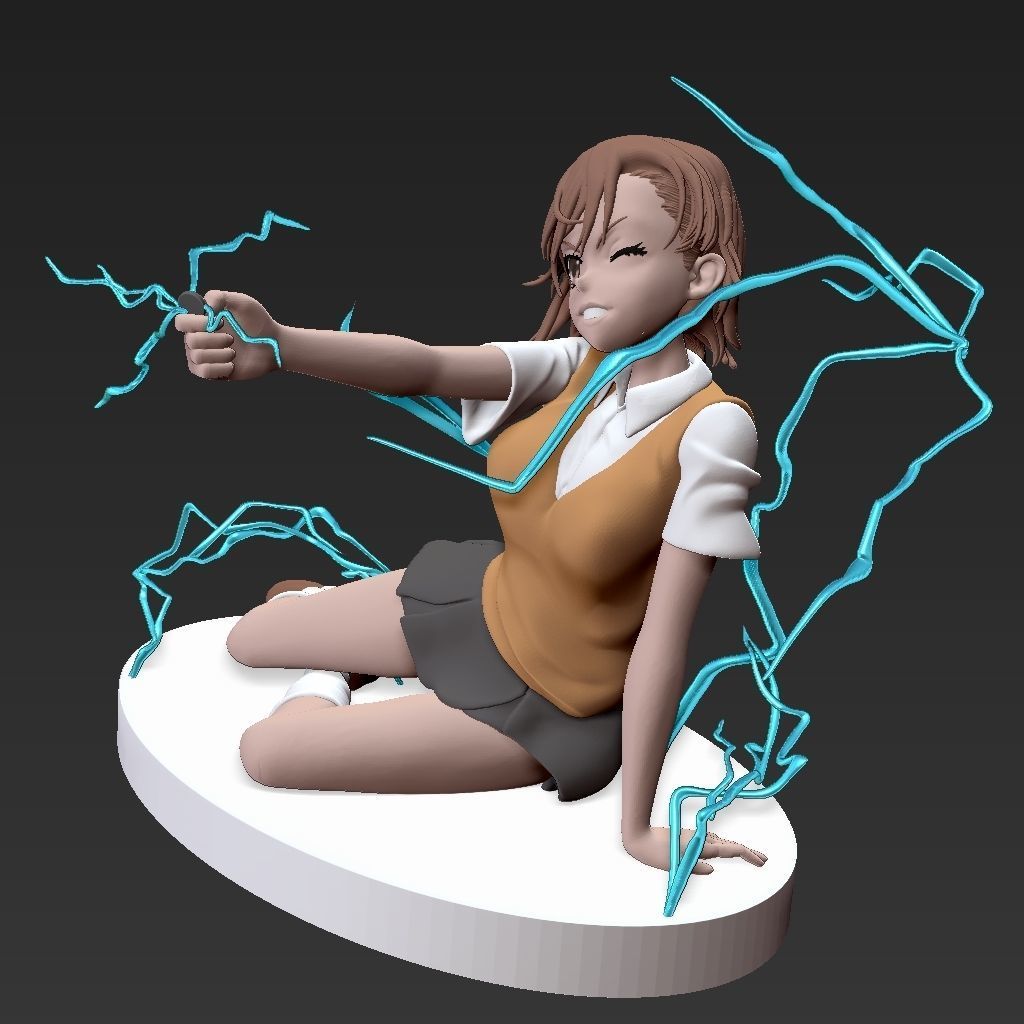 Hotgirl Mikoto Misaka - NSFW - To Aru Majutsu 3D print model_1