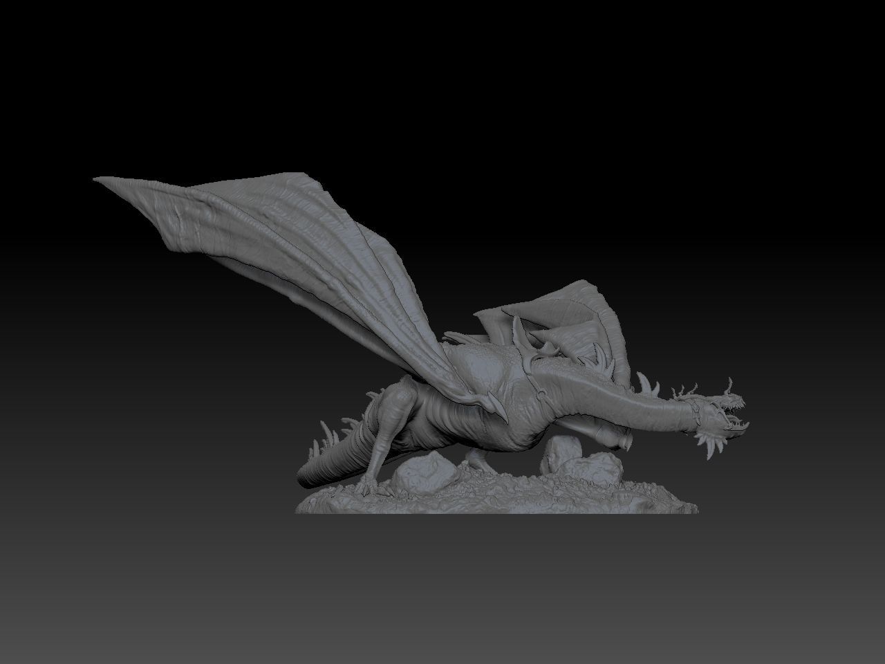 Fell Beast 3D print model_3
