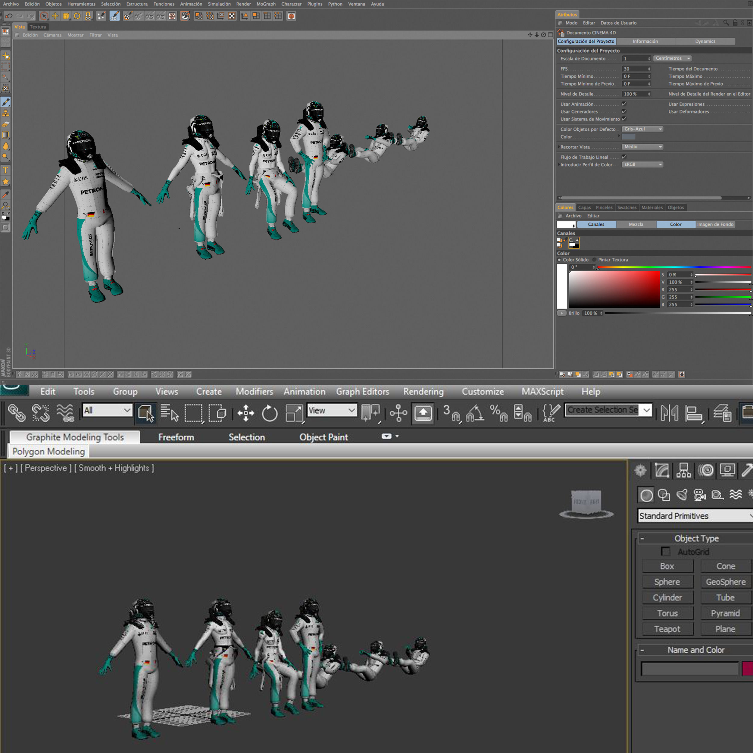 Nico Rosberg 2016 Low-poly 3D model_10