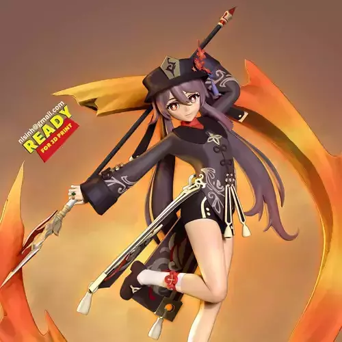 Hu Tao - Genshin Impact Fanart 3D print model