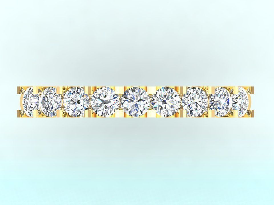 Diamond Rings - Womens Rings 3D print model_6