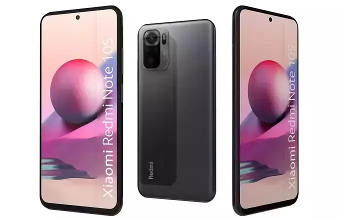 Xiaomi Redmi Note 10S Black 3D model
