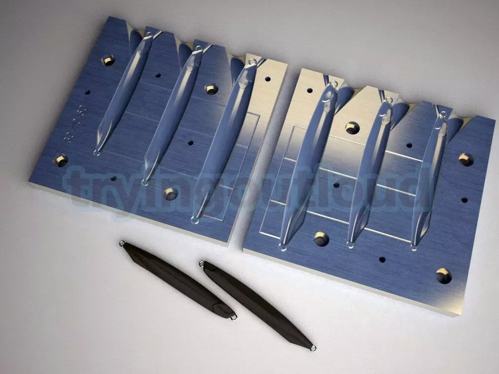 30-40-60 GR DMETAL SUPER SLIM Metal Jig Mold 3D print model