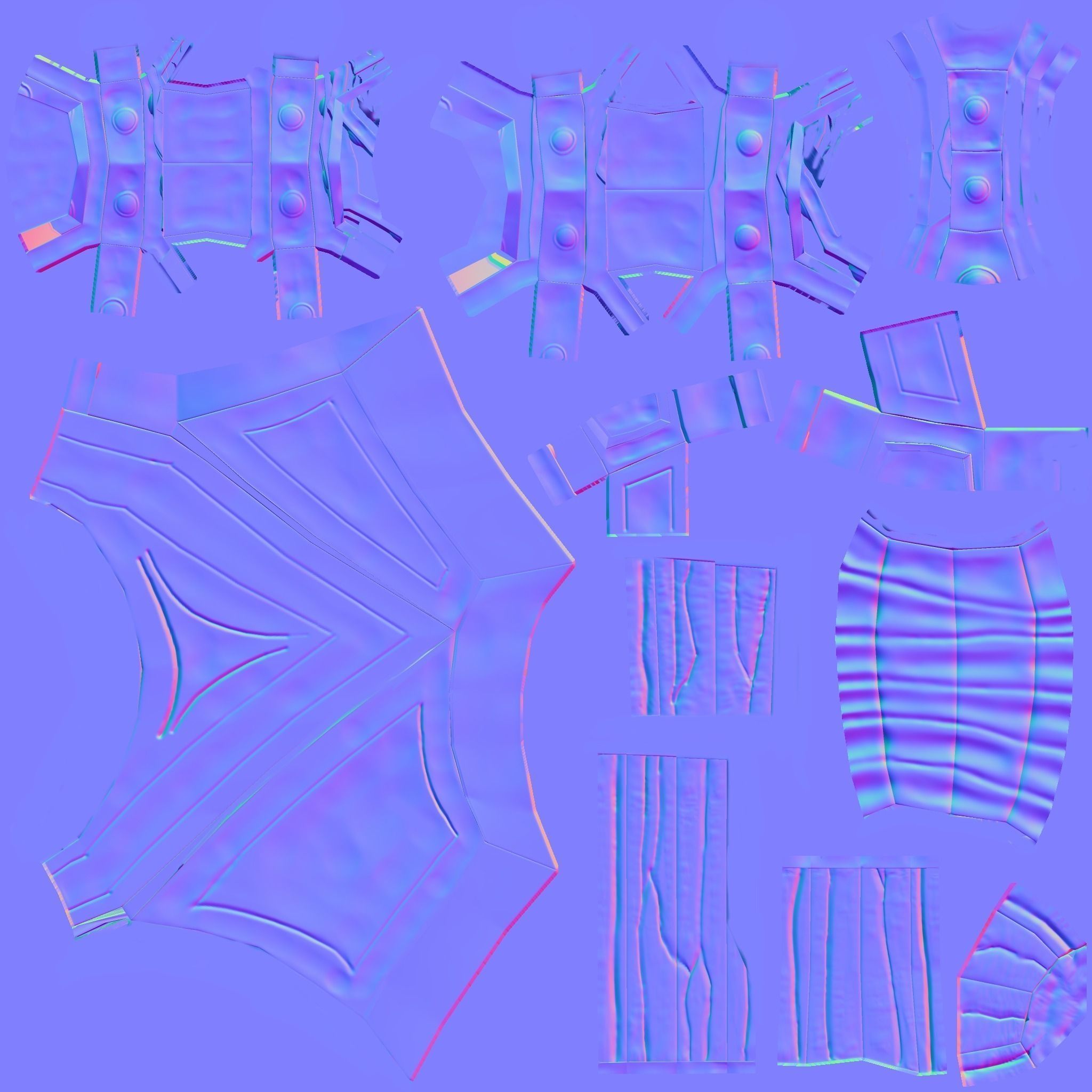 Battle Axe Low-poly 3D model_4