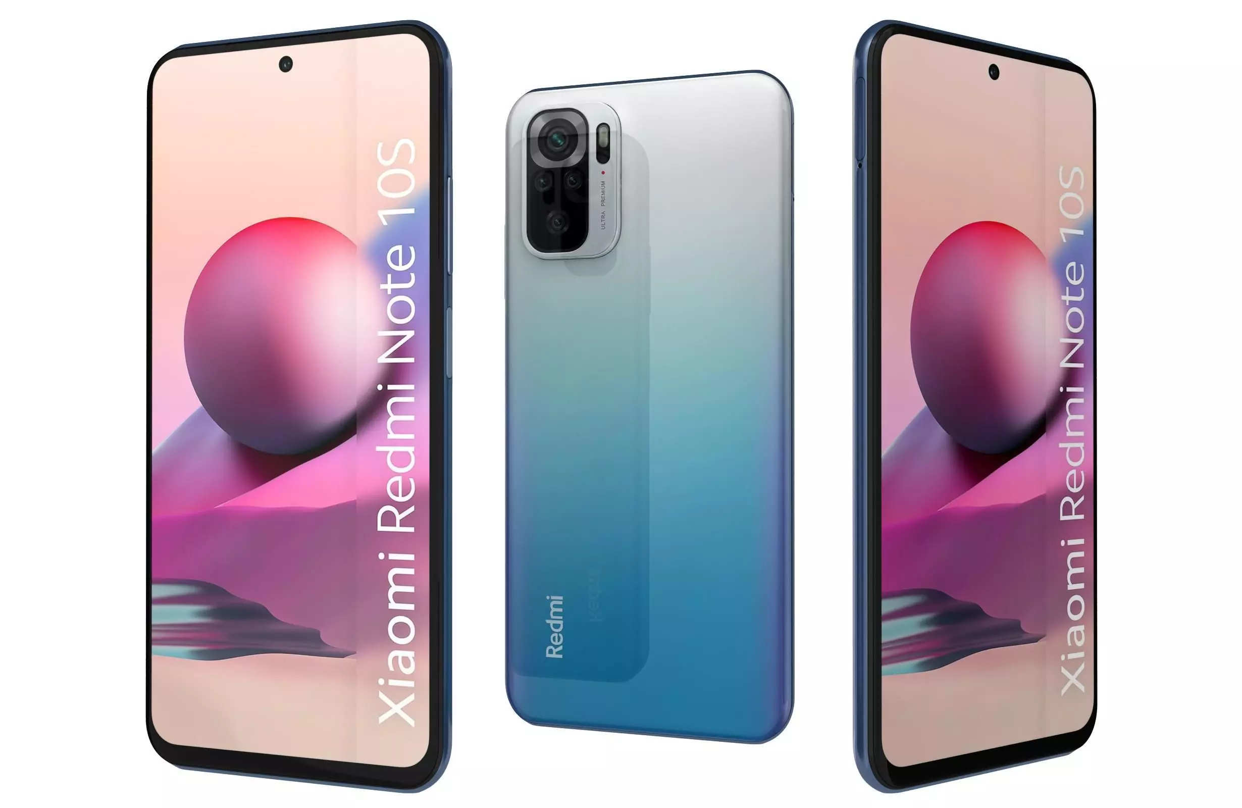 Xiaomi Redmi Note 10S Blue 3D model_0