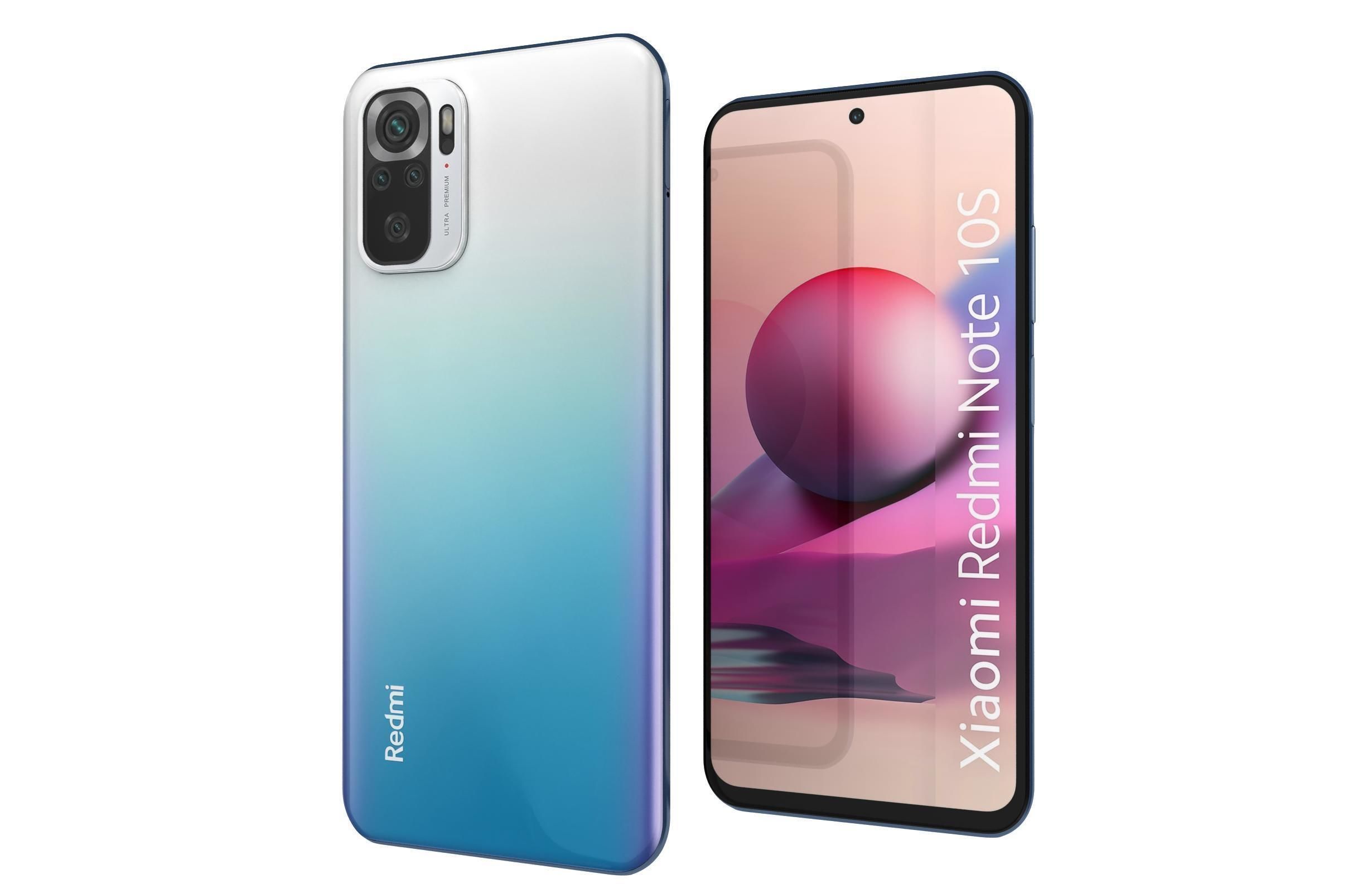 Xiaomi Redmi Note 10S Blue 3D model_9