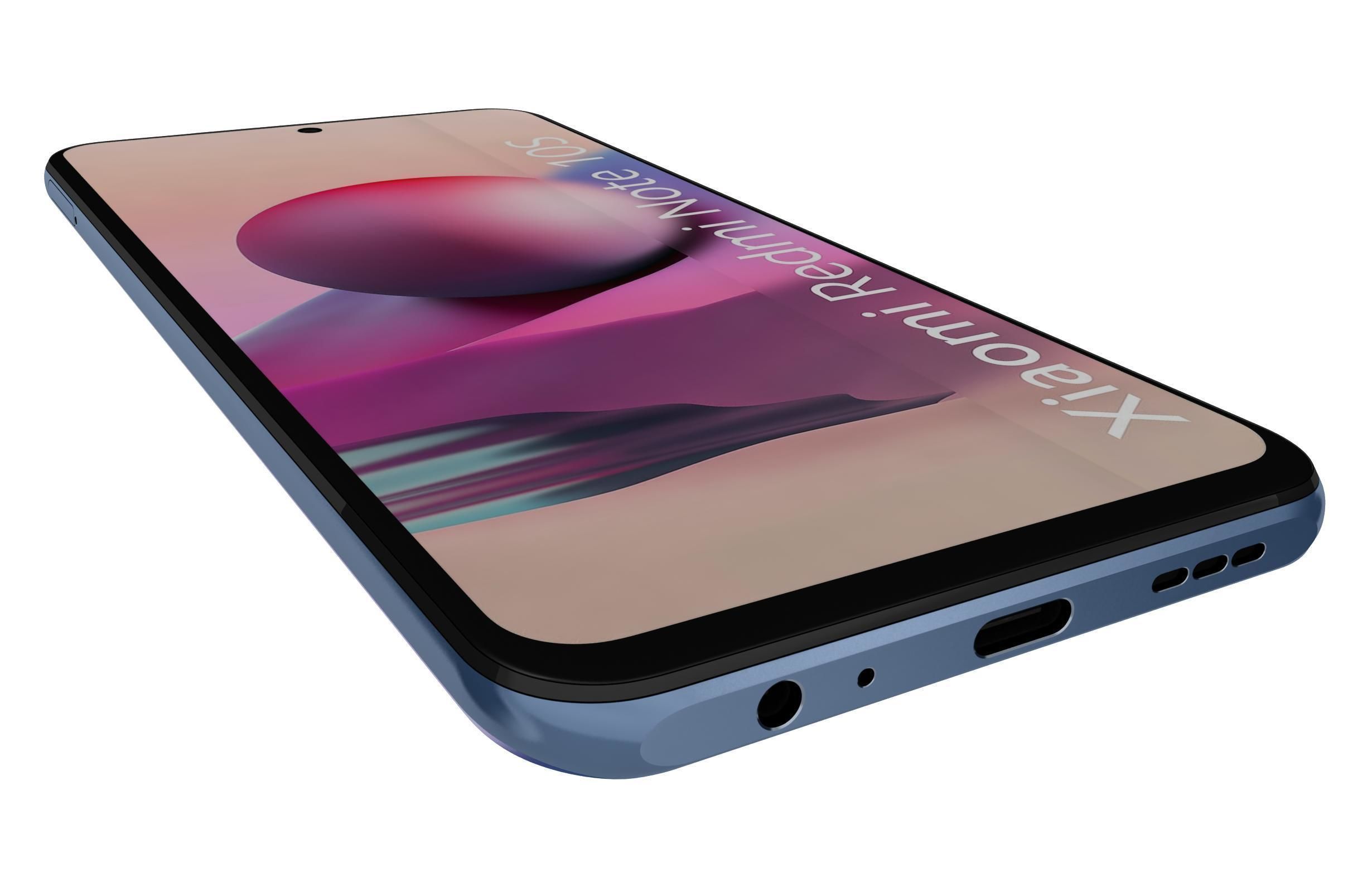 Xiaomi Redmi Note 10S Blue 3D model_12