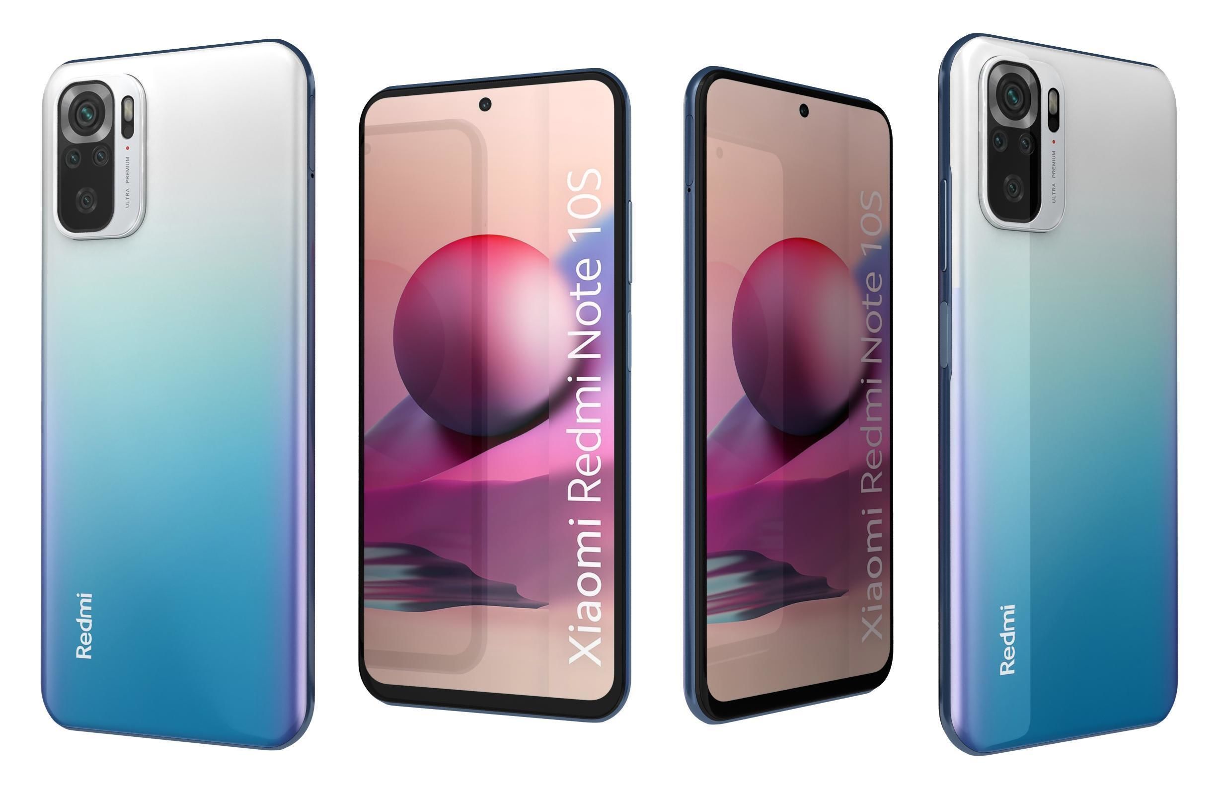 Xiaomi Redmi Note 10S Blue 3D model_3