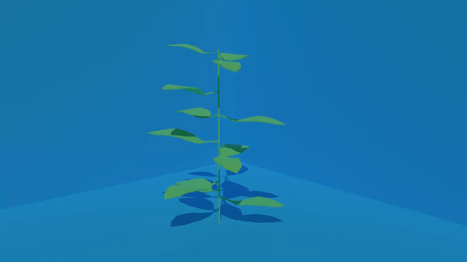 Simple Plant Free low-poly 3D model_0
