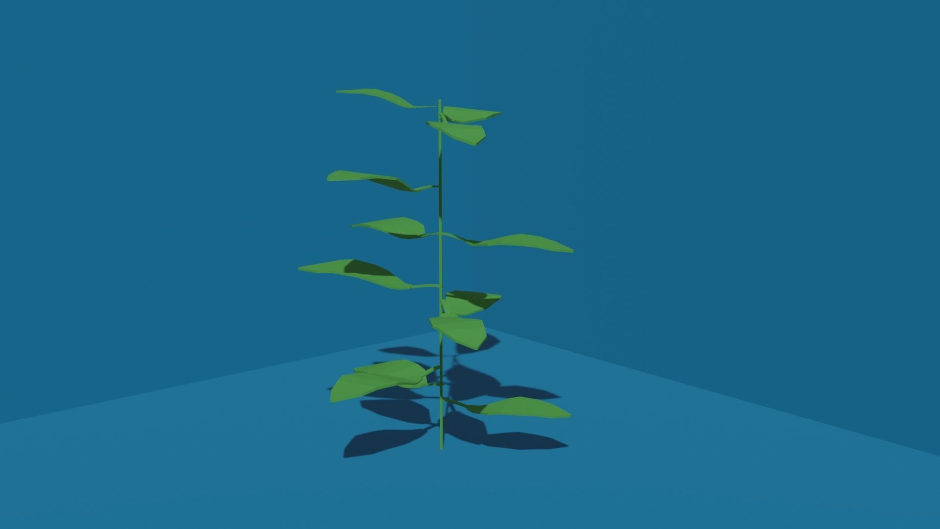 Simple Plant Free low-poly 3D model_1