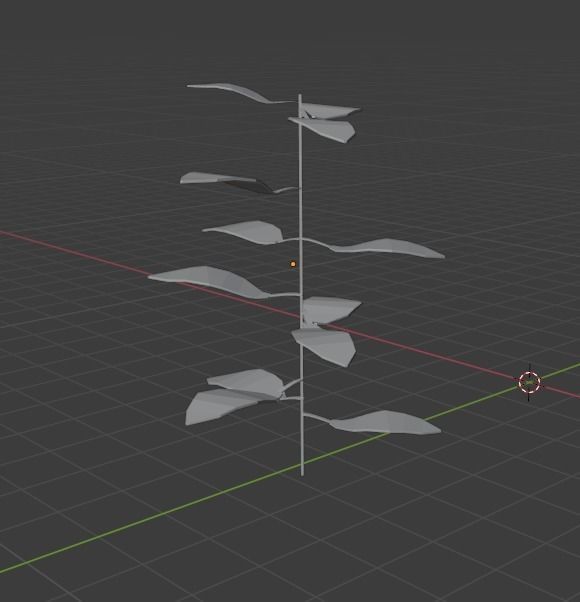 Simple Plant Free low-poly 3D model_2