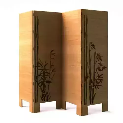 Brown Bamboo Screen
