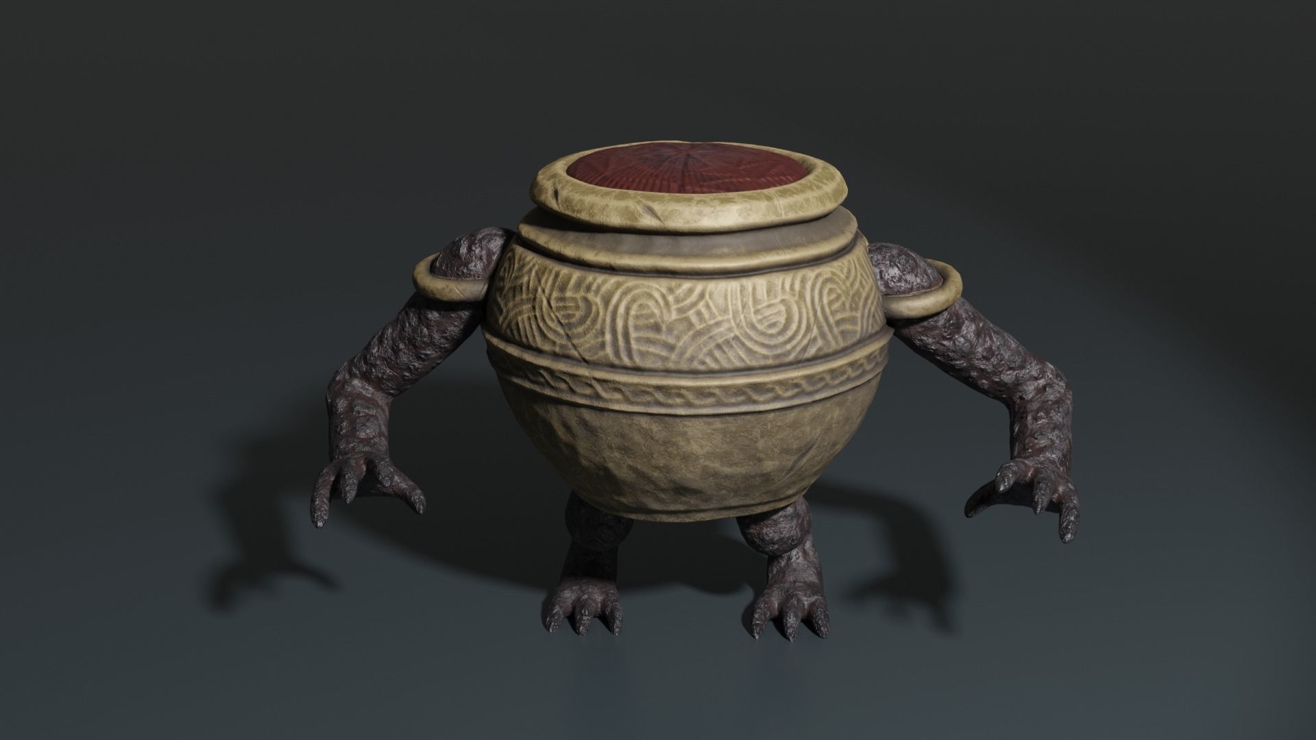 Monster Pot Elden ring Character Animated Low-poly 3D model_0