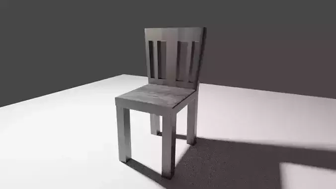 3d modeled chair