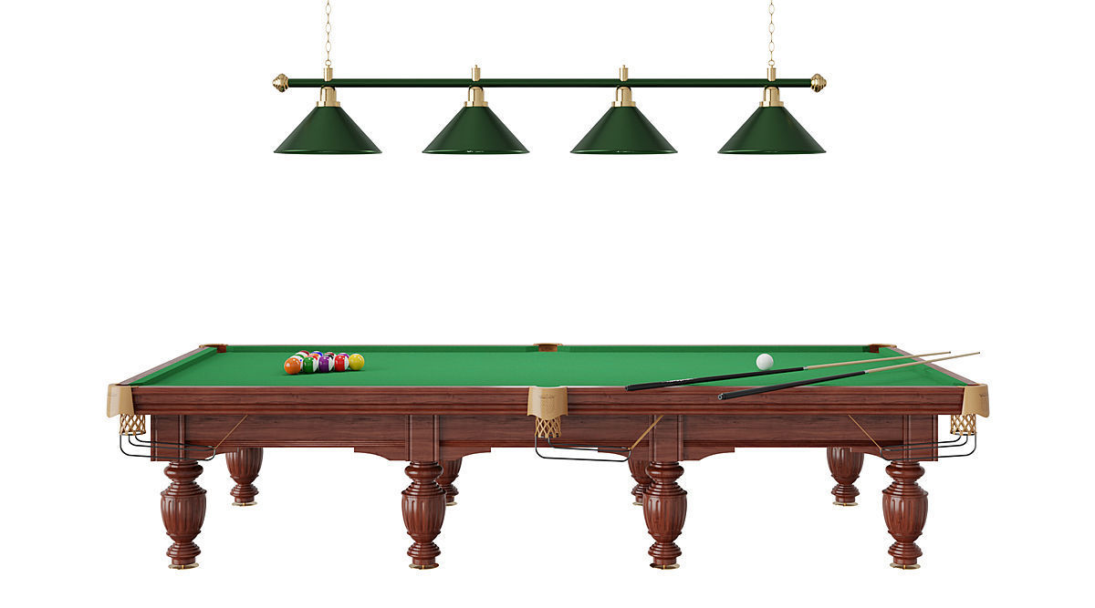 Classic Pool Table BLENDER 3D Model Cycles 3D model_5