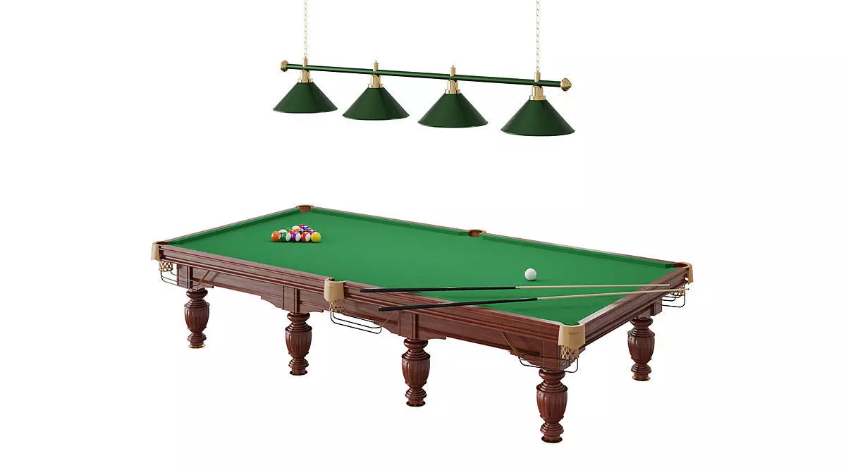 Classic Pool Table BLENDER 3D Model Cycles 3D model_0