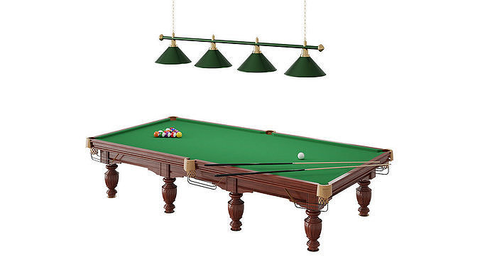 Classic Pool Table BLENDER 3D Model Cycles 3D model