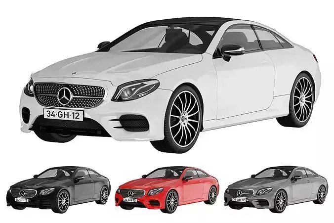 Mercedes Benz E Class C238 BLENDER 3D Model Cycles
