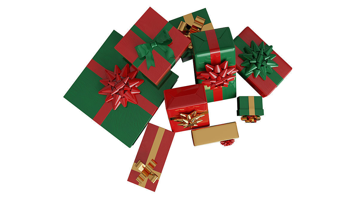 Presents And Gift Boxes2 BLENDER 3D Model Cycles 3D model_2