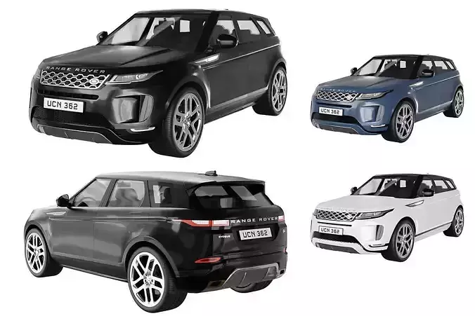 Range Rover Land Rover Evoque BLENDER 3D Model Cycles