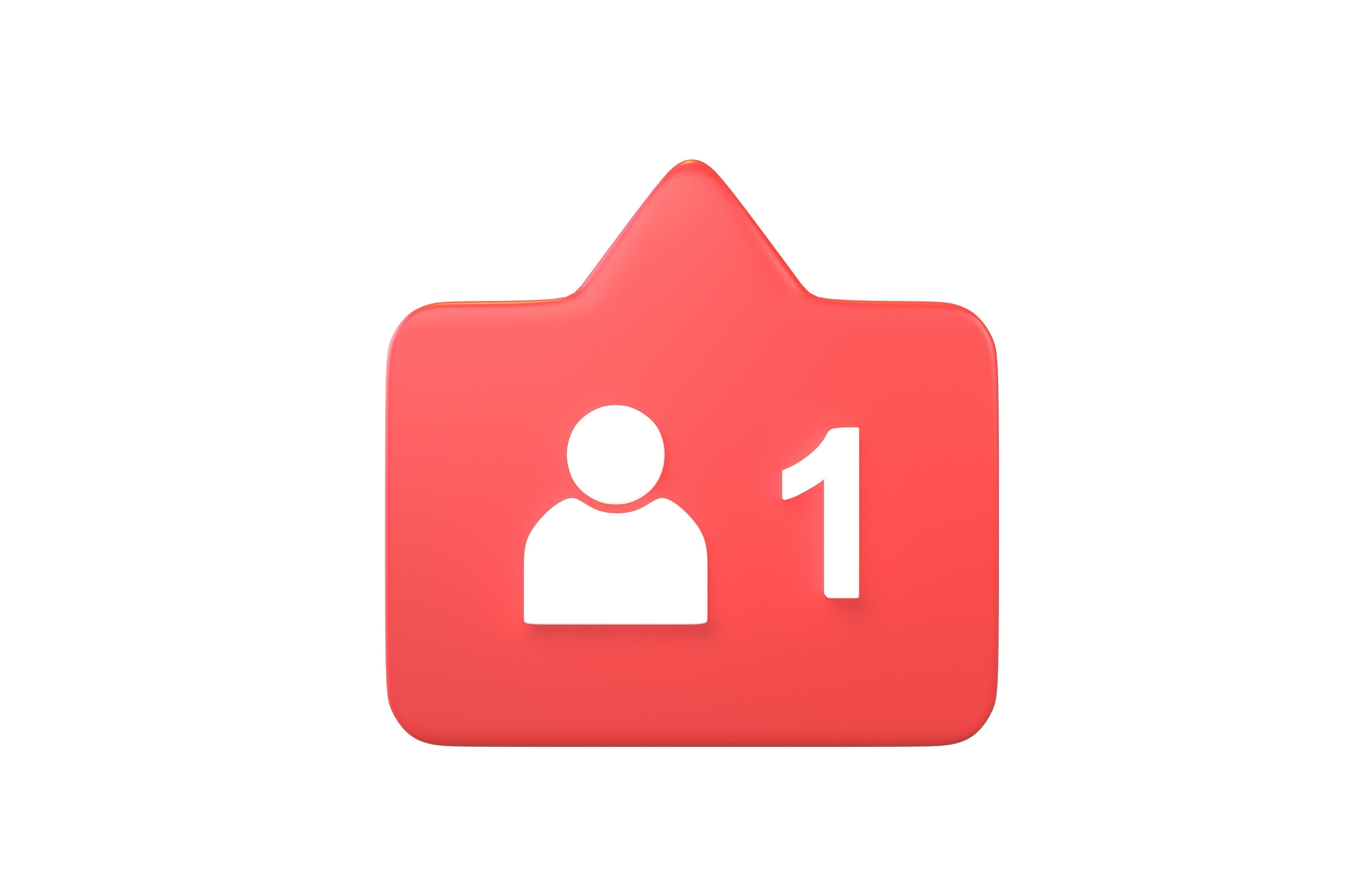 Socail Media Follower v2 001 Low-poly 3D model_1