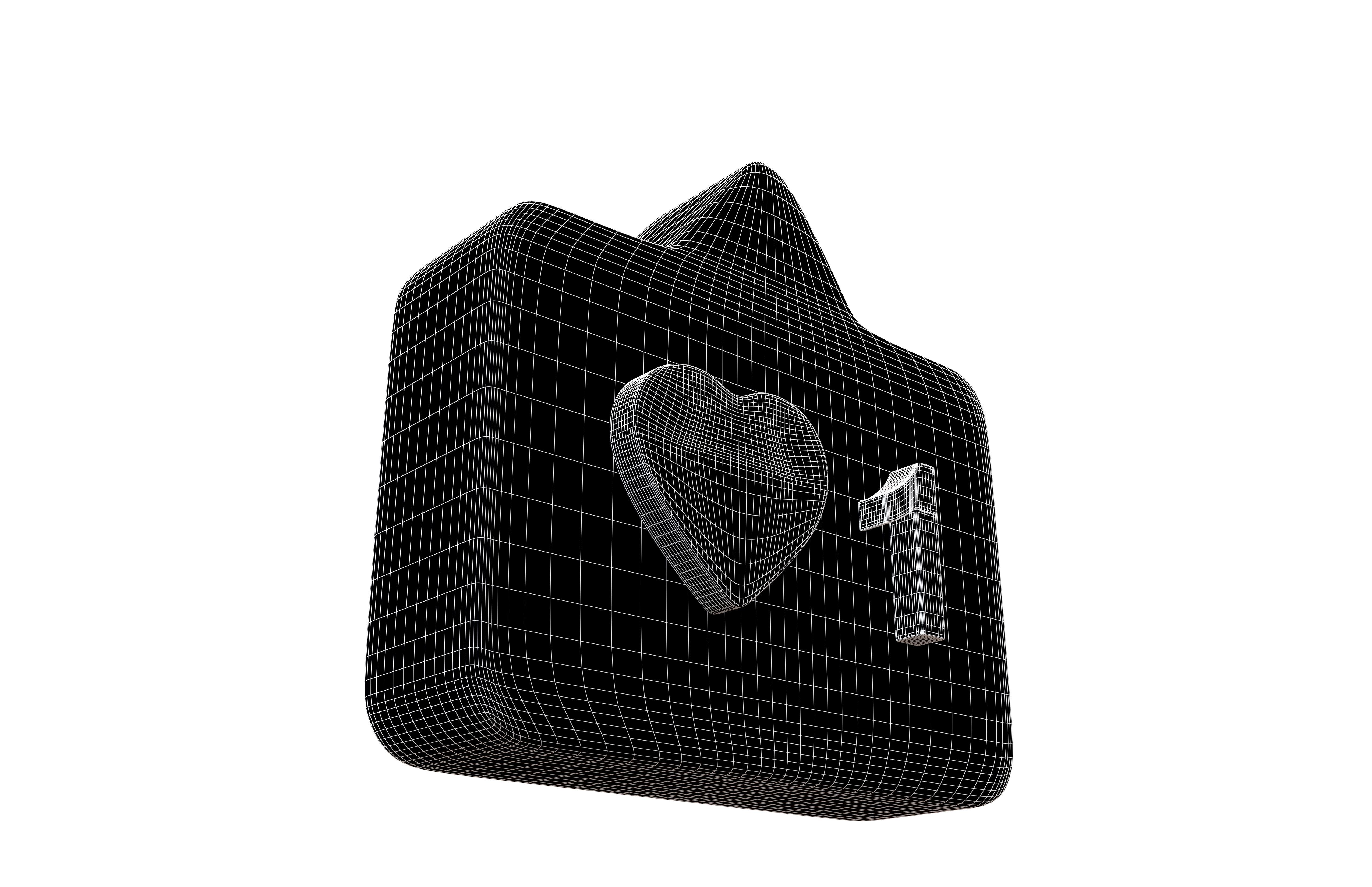 Socail Media Like v2 001 Low-poly 3D model_5