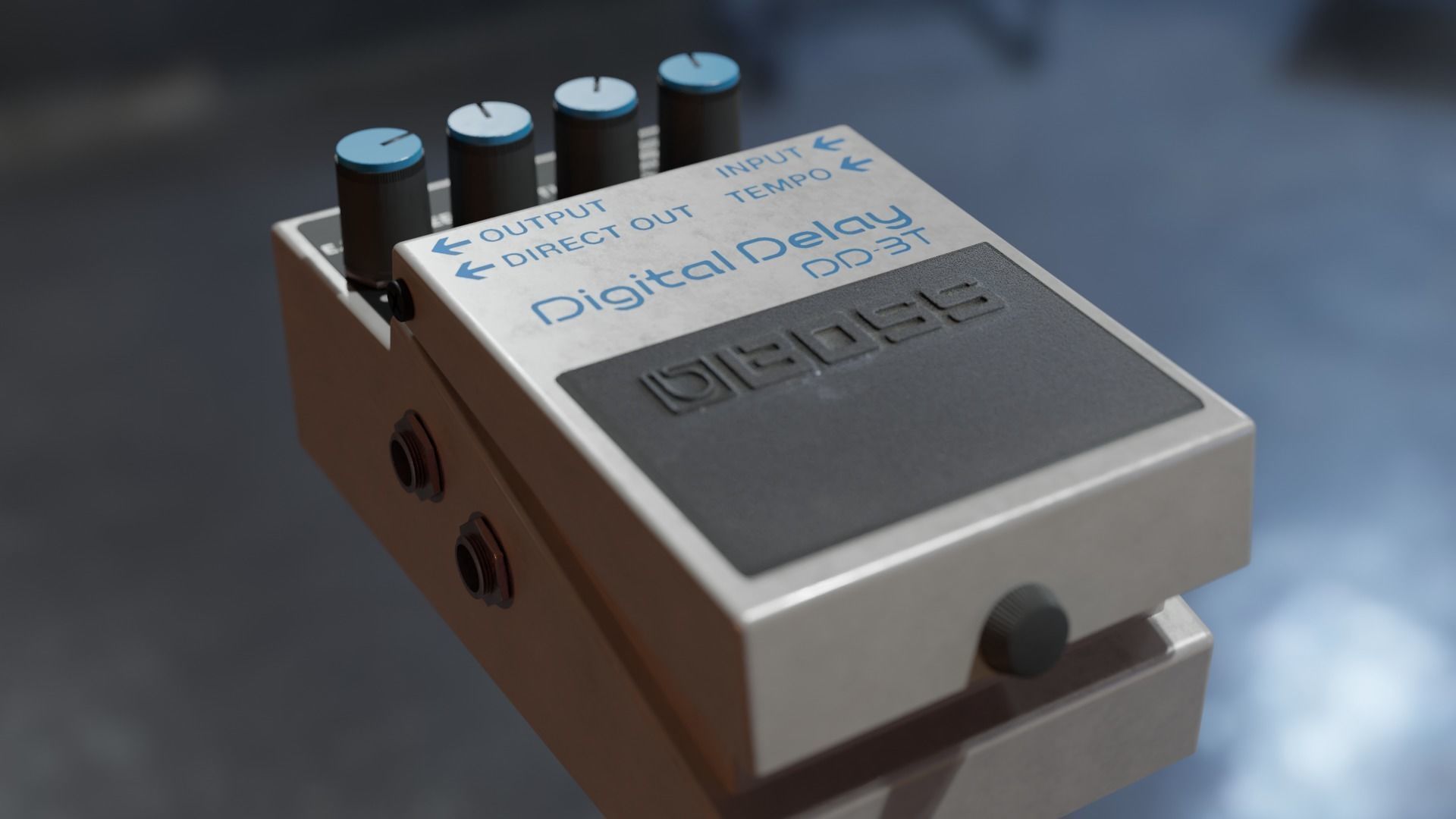 BOSS DD 3T guitar Processor 3D model_1