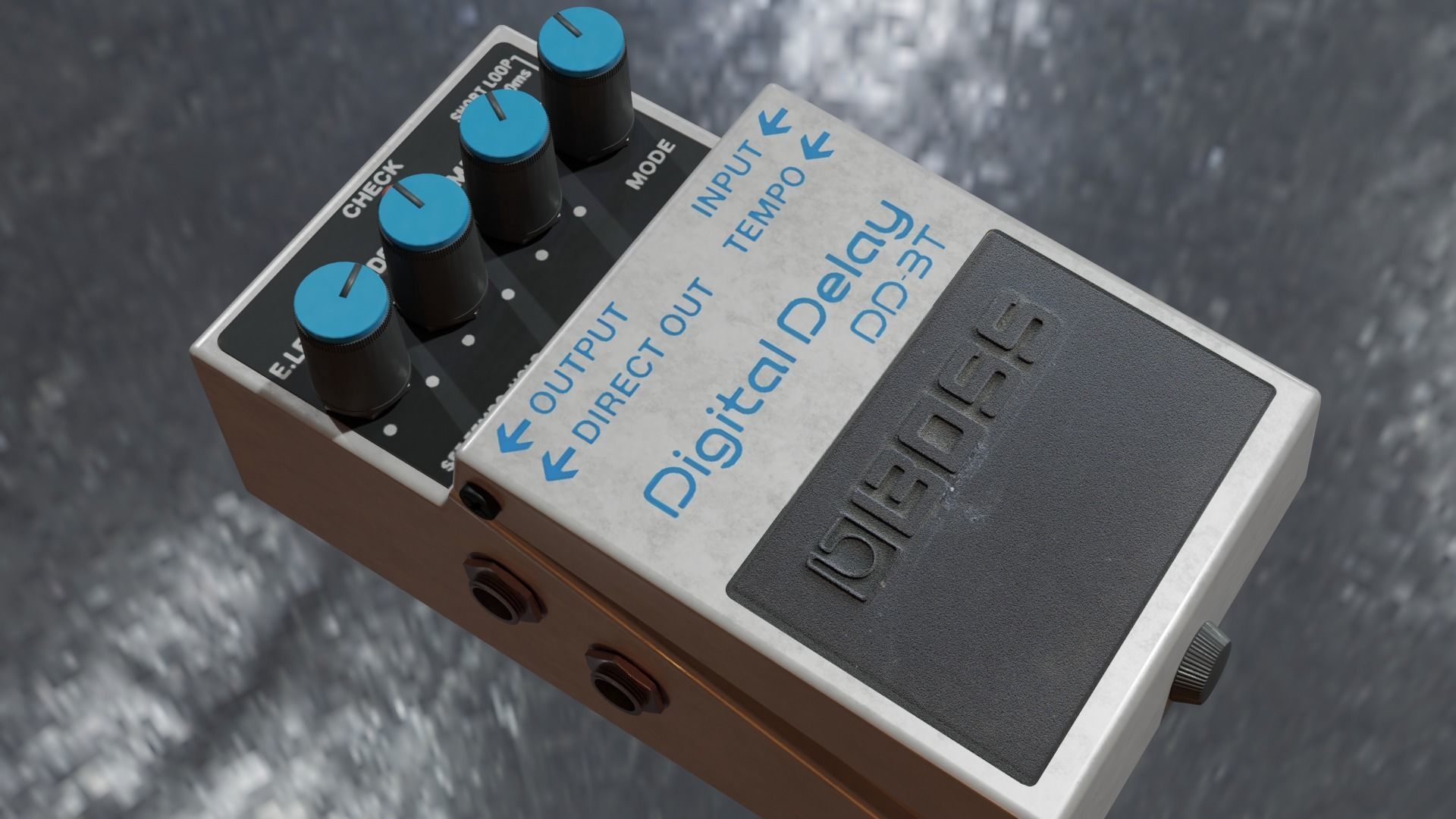 BOSS DD 3T guitar Processor 3D model_5