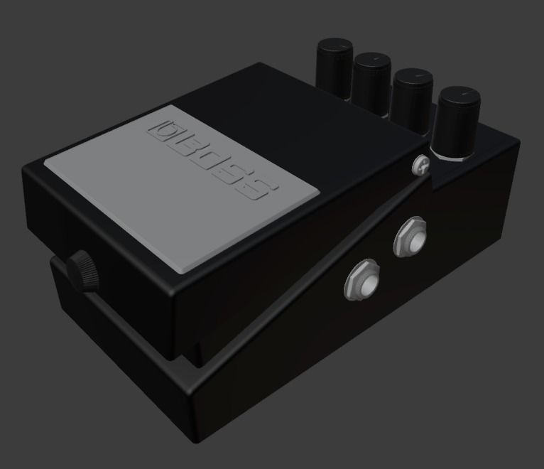 BOSS DD 3T guitar Processor 3D model_10