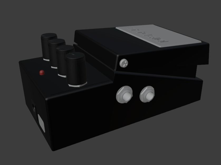 BOSS DD 3T guitar Processor 3D model_8