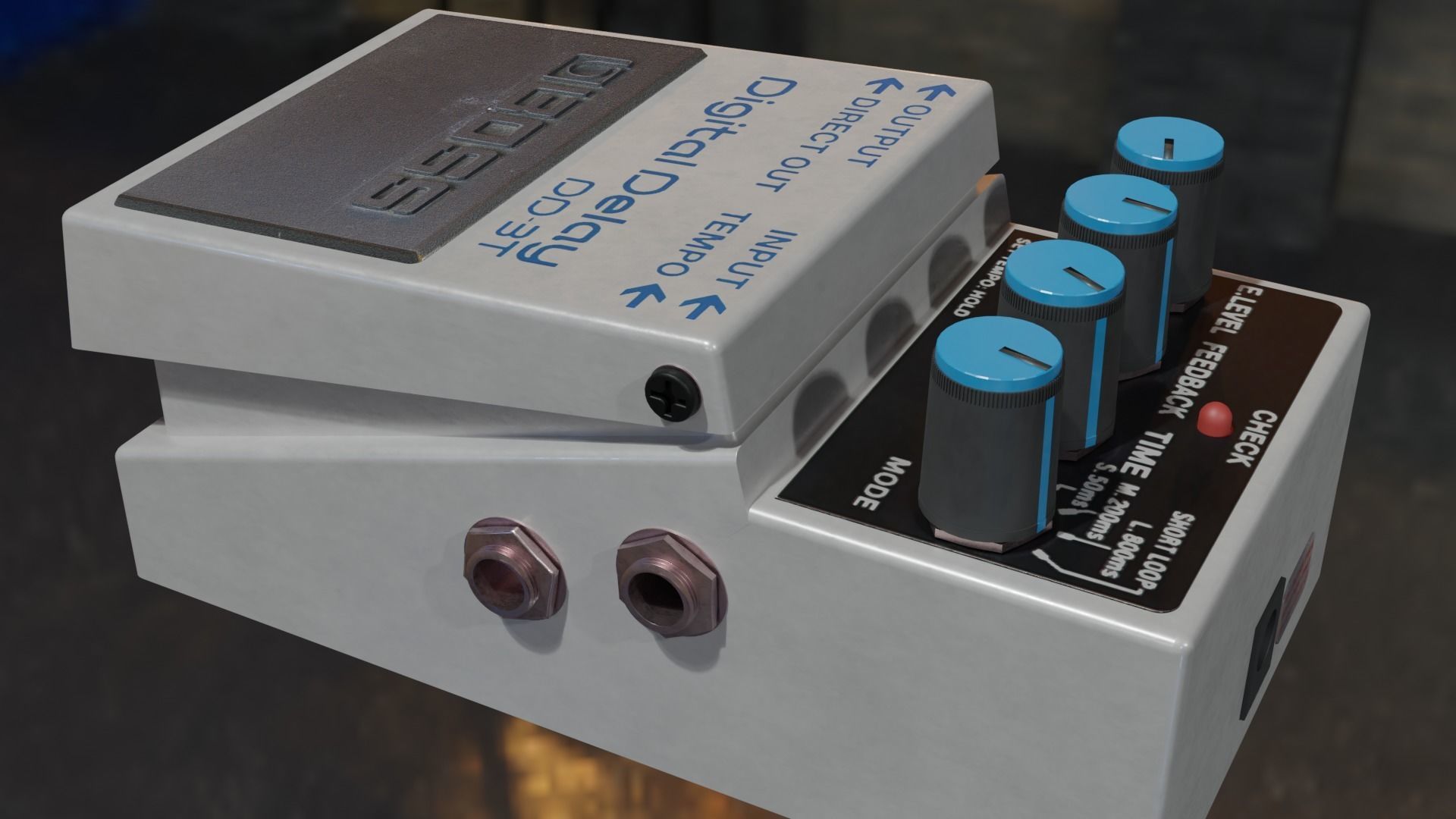 BOSS DD 3T guitar Processor 3D model_2