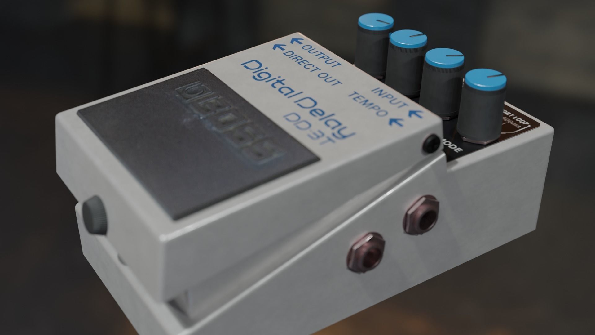 BOSS DD 3T guitar Processor 3D model_4