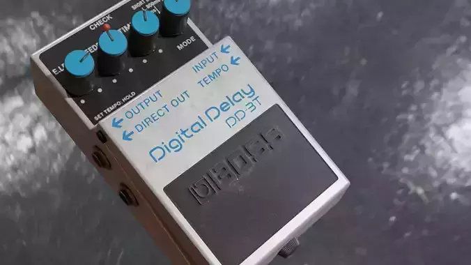 BOSS DD 3T guitar Processor 3D model