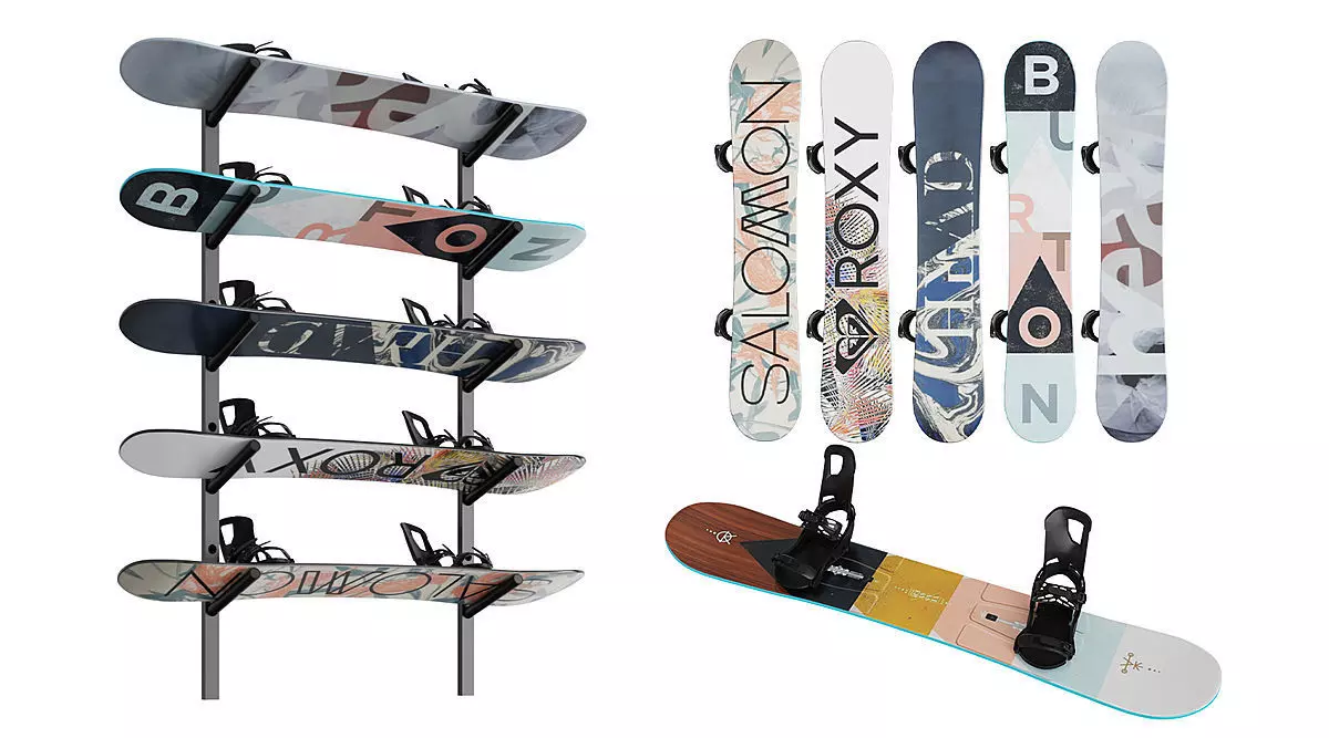 Snowboards BLENDER 3D Model Cycles 3D model_0