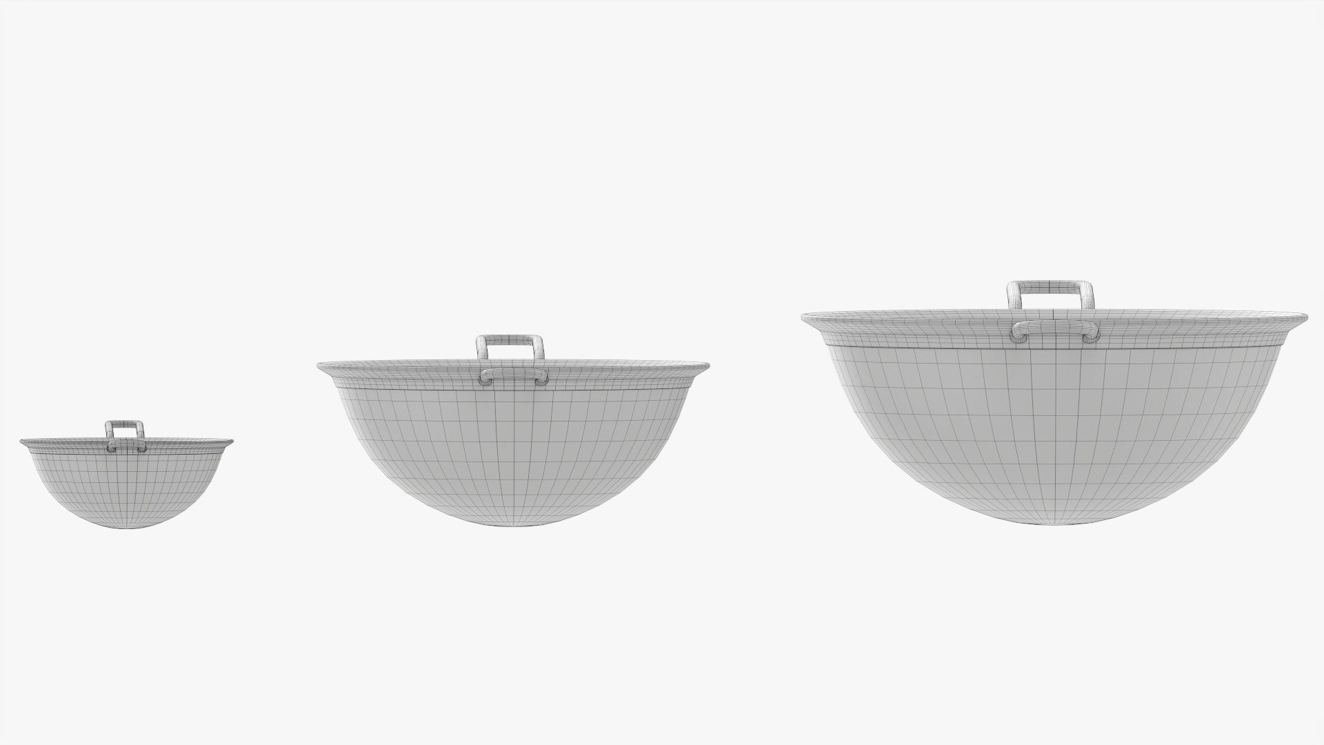Mesh strainer set 3D model_10